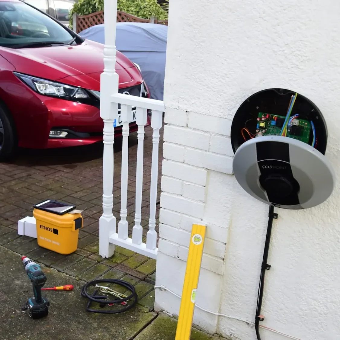 Wallbox installation direkt beim Kunden